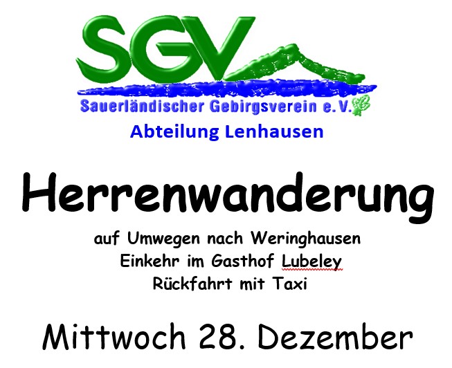 SGV-Herrenwanderung