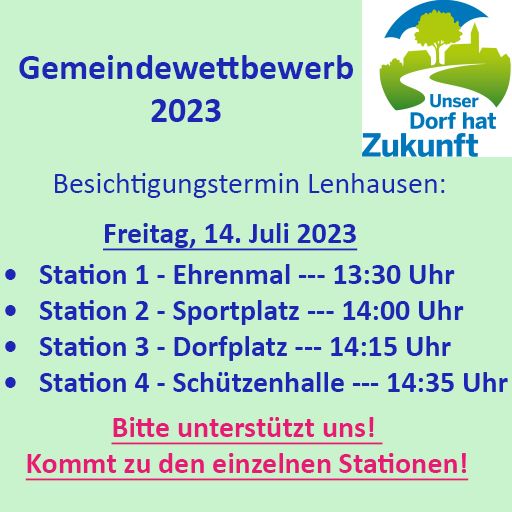 Flyer Unser Dorf hat Zukunft